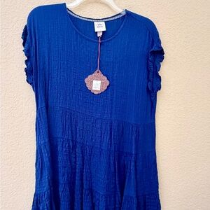 Knox Rose Royal Blue Tiered Short Sleeve Tee